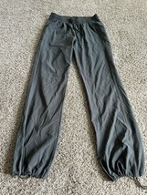 REI Pants Womens Size Medium Charcoal Elastic Drawstring Waist Hiking Ou... - £14.00 GBP