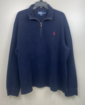 Men&#39;s Polo Ralph Lauren Pull Over Estate Rib Knit Collared 1/4 Zip Sweat... - £25.93 GBP