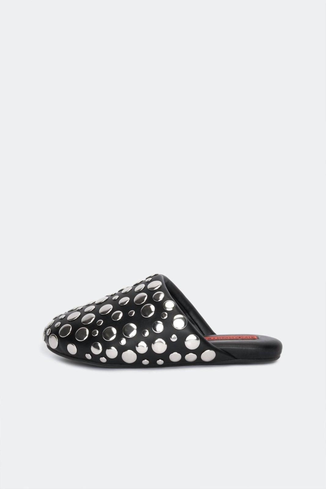 Simon Miller Women&#39;s Studded Bubble Slipper Shoe Black/silver - $169.29+