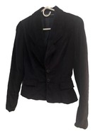 Ralph Lauren Blue Label Women’s Navy Velvet Blazer Size 6 Two Button Clo... - $88.21