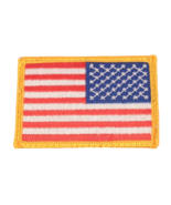 AMERICAN FLAG PATCH embroidered iron-on REVERSE USA EMBLEM UNIFORM LEFT ... - $66.33 MXN