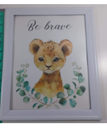 set of three jungle prints, lion, giraffee, elephant framed ready for ha... - £15.79 GBP