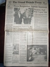 Vintage The Grand Rapids Press NIxon Resignation Imminent  Aug 8 1974 - $9.99