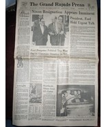 Vintage The Grand Rapids Press NIxon Resignation Imminent  Aug 8 1974 - $9.99