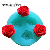 Silicone Rose &amp; Flower 3D Molds - Pastry &amp; Cake Decoration Tools - £7.09 GBP