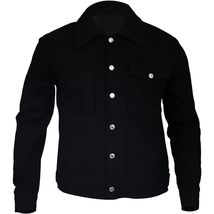 Trends Fashion Yellow-Stone Rip Wheler Black Cotton Jacket for Mens (US, Alpha, - £53.94 GBP+