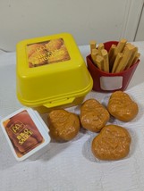 Fisher Price Fun with Food McDonald&#39;s Chicken McNuggets bbq sauce fries fry box - $57.00