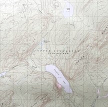 Map Enchanted Pond Maine 1989 Topographic Geo Survey 1:24000 27 x 22&quot; TOPO4 - £35.19 GBP