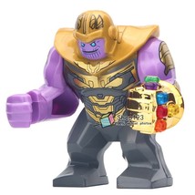 Thanos with Infinity Gauntlet Chrome Marvel Avengers Endgame Minifigure Toy - £7.07 GBP