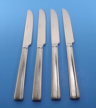 Reed &amp; Barton Gallery Frosted Set of 4 Dinner Knives 9 1/2&quot;  Stainless - £15.39 GBP