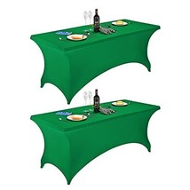 Forlife 2Pack Spandex Table Covers 6Ft，Fitted Tablecloth For 6Ft Rectangular Hom - £54.55 GBP