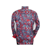 Men Shirt J.Valintin Turkey Usa Egyption Cotton Axxess Style 5406-04 Red image 9