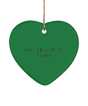 Unique Juggling , Don&#39;t Talk to Me. I&#39;m Juggling., Gag Holiday Heart Orn... - $16.61