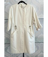BRUNELLO CUCINELLI Cream 3/4 Sleeve Drawstring Waist Dress Sz 10 $4000 - $1,583.90