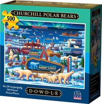  Dowdle &quot;Churchill Polar Bears&quot; 500 Piece Puzzle, 16 x 20 NIP - £18.16 GBP