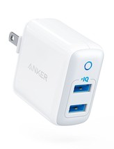 [Upgraded] Anker PowerPort II with Dual PowerIQ Ports 24W Ultra-Compact ... - $34.99