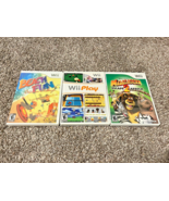 Wii Games Lot 3 Games *Tested &amp; Working* - Wii Play, Beach Fun and Madag... - $14.85