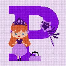 Pepita Needlepoint Canvas: Letter P Princess, 7&quot; x 7&quot; - £40.16 GBP+