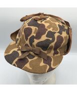 Vintage 80s LL Bean Duck Camo Trapper Ear Flap Hunting Hat Size Large US... - €50,70 EUR