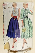 Vtg 1950 Sewing Pattern Simplicity #3144 Womens Skirt Blouse Cummerbund ... - $23.76