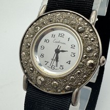 Vintage Eastman Quartz Watch Unisex Silver Nylon Mirror Dial Analog New ... - $516.00 MXN
