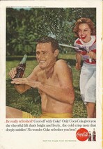 Coca Cola National Georgraphic Back Cover Ad Cool Off  1960 - £1.76 GBP