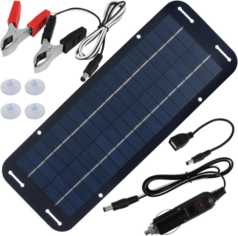 12V Solar Panel Kit, High-Efficiency IP65 Waterproof Trickle Charger with Suctio Item image 9