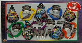 Beistle 88250-NR New Yorker New Year&#39;s Eve Party Assortment for 10 People - £10.15 GBP