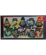 Beistle 88250-NR New Yorker New Year&#39;s Eve Party Assortment for 10 People - £10.38 GBP