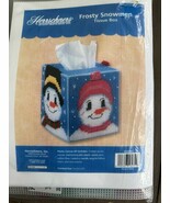 Craftways Frosty Snowmen #570160 Tissue Box Cover Plastic Canvas NIP - $20.44 CAD