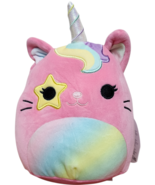 Squishmallows Sienna Pink Caticorn Cat Unicorn Rainbow Belly Mane Star E... - $13.29 CAD