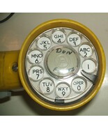 Telephone lineman's butt-in/test-set Western Electric yellow dial ca 196... - $40.00