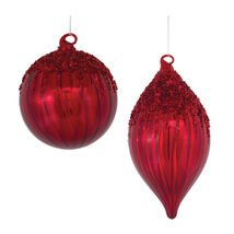 Sequined Glass Ornament (Set of 4) - $1,118.01 MXN