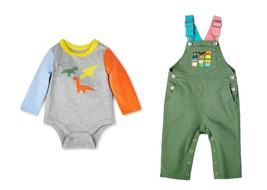 NEW Baby Christian Robinson sz 3-6 mo 2 Pc Clothes Bundle dino bodysuit ... - $9.95