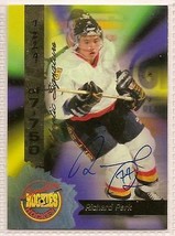 richard park Autographed Hockey Card Signed Penguins Wild - $9.65