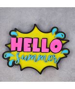 Hello Summer Extra Large Magnet – Bright &amp; Bold Décor - $5.00