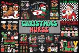 Christmas nurse svg bundle graph thumb200