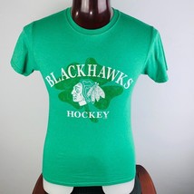 Chicago Blackhawks NHL Hockey Mens Small S St Patricks Clover  Green T S... - £12.19 GBP