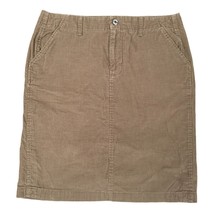 Banana Republic Skirt Size 12 Large Light Brown Cotton Mini Pockets Belt... - £10.72 GBP