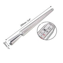 Ring Size Mandrel, US Sizes 1-15, EU, mm and International Sizes Aluminu... - $6.99