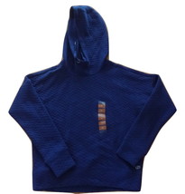 NWT Spalding Women&#39;s Size Large Blue Chevron-Quilted Yoga Hoodie - £15.73 GBP