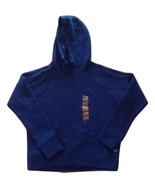 NWT Spalding Women&#39;s Size Large Blue Chevron-Quilted Yoga Hoodie - £15.42 GBP