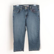 Levi&#39;s Denizen Women&#39;s 12 Medium Wash Straight Leg Stretch Capri Jeans - £14.35 GBP