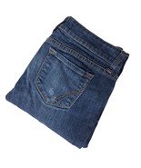 Arden B Women&#39;s Flare Leg Jeans Size 8 Dark Wash Distressed Stretch Denim - $34.65