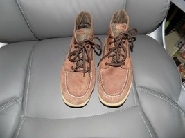 SPERRY TOP-SIDER INTREPID BOOTS BROWN SUEDE LEATHER SIZE 6 BOY&#39;S EUC - £33.67 GBP