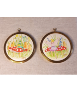 2 Vintage Margo Ammon Bailey Fairy Garden Watercolour Pictures - $995.34 MXN