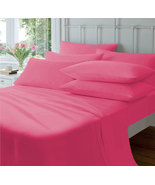 15 &quot; Pocket Hot[pink Sheet Set Egyptian Cotton Bedding 600 TC choose Size - £60.08 GBP