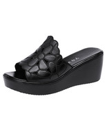 Wedge heel sandals women summer platform hollow flower sandals big size ... - £45.46 GBP