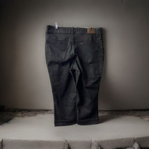 Lee Regular Fit Capri Denim Jeans Womens Plus Size 14W Black Wash High R... - $13.74