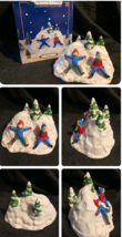 Burberry Village Children Christmas Accessories 4.25x6&quot; Ceramic Kids Snow Angles - £11.42 GBP
